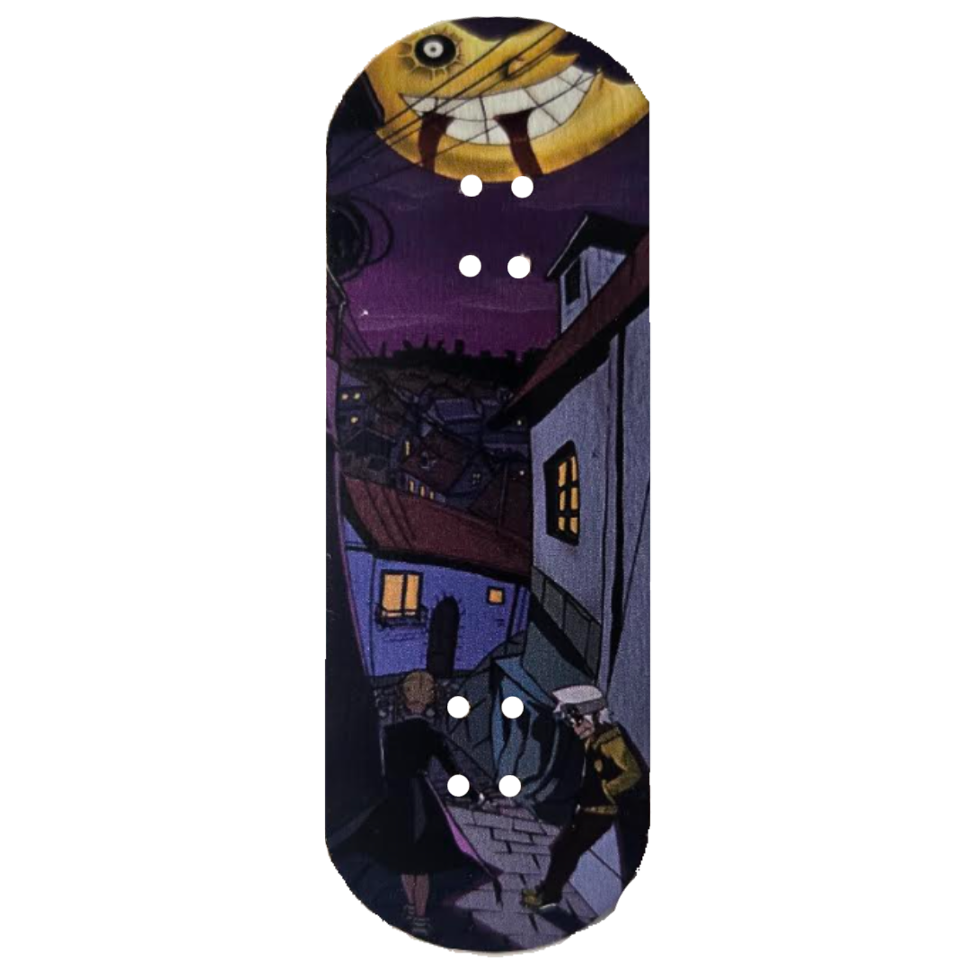 Wooden Fingerboard Deck, "Soul Eater" - 34mm x 97mm