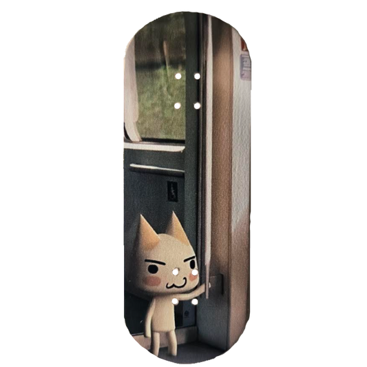 Wooden Fingerboard Deck, "Train Ride" - 34mm x 97mm